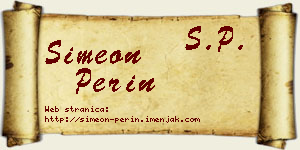 Simeon Perin vizit kartica
